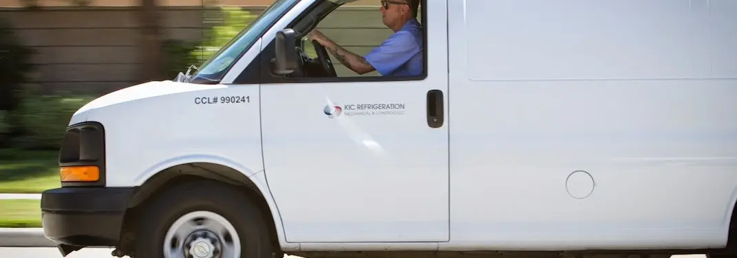 KIC Refrigeration service vehicle serving Jackson area